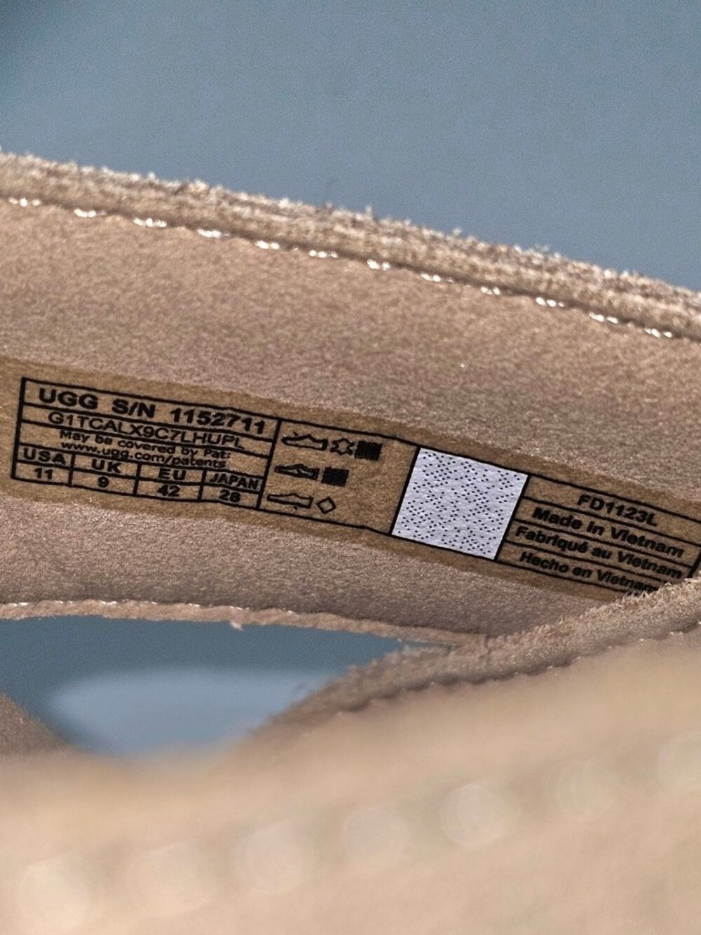UGG Aubrey Raffia Platform Sandals Womens 11 Beige Sand Suede Ankle Strap NEW - Picture 15 of 16